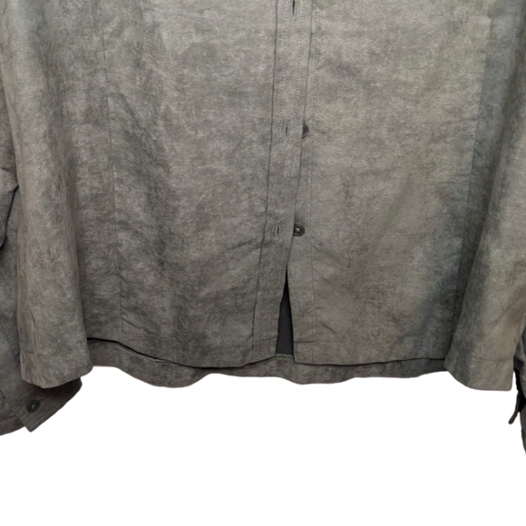 NWT New York & Company Women's Green Button Down Shirt XL ✨ - Picture 6 of 12